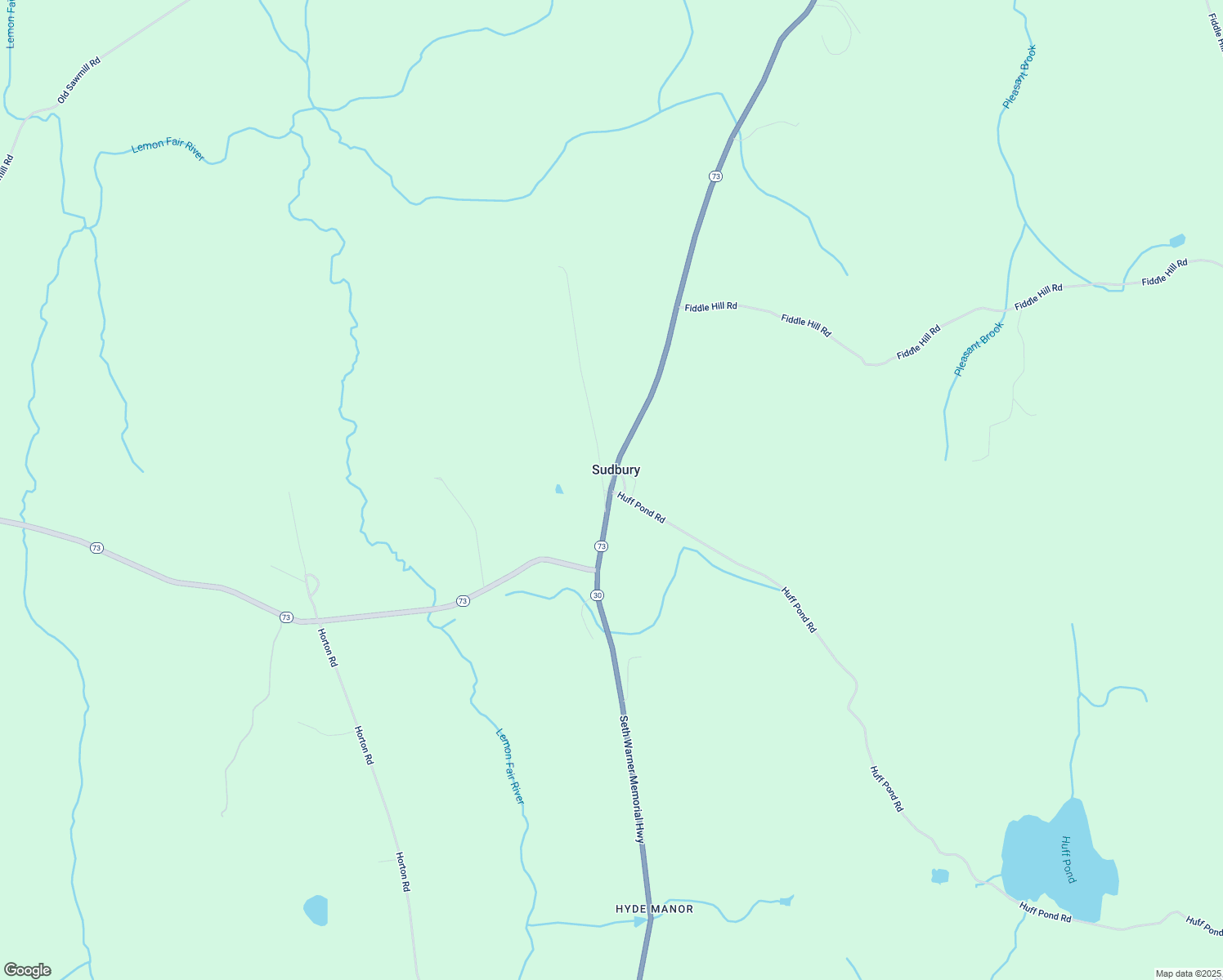 map of restaurants, bars, coffee shops, grocery stores, and more near Vermont 30 in Sudbury
