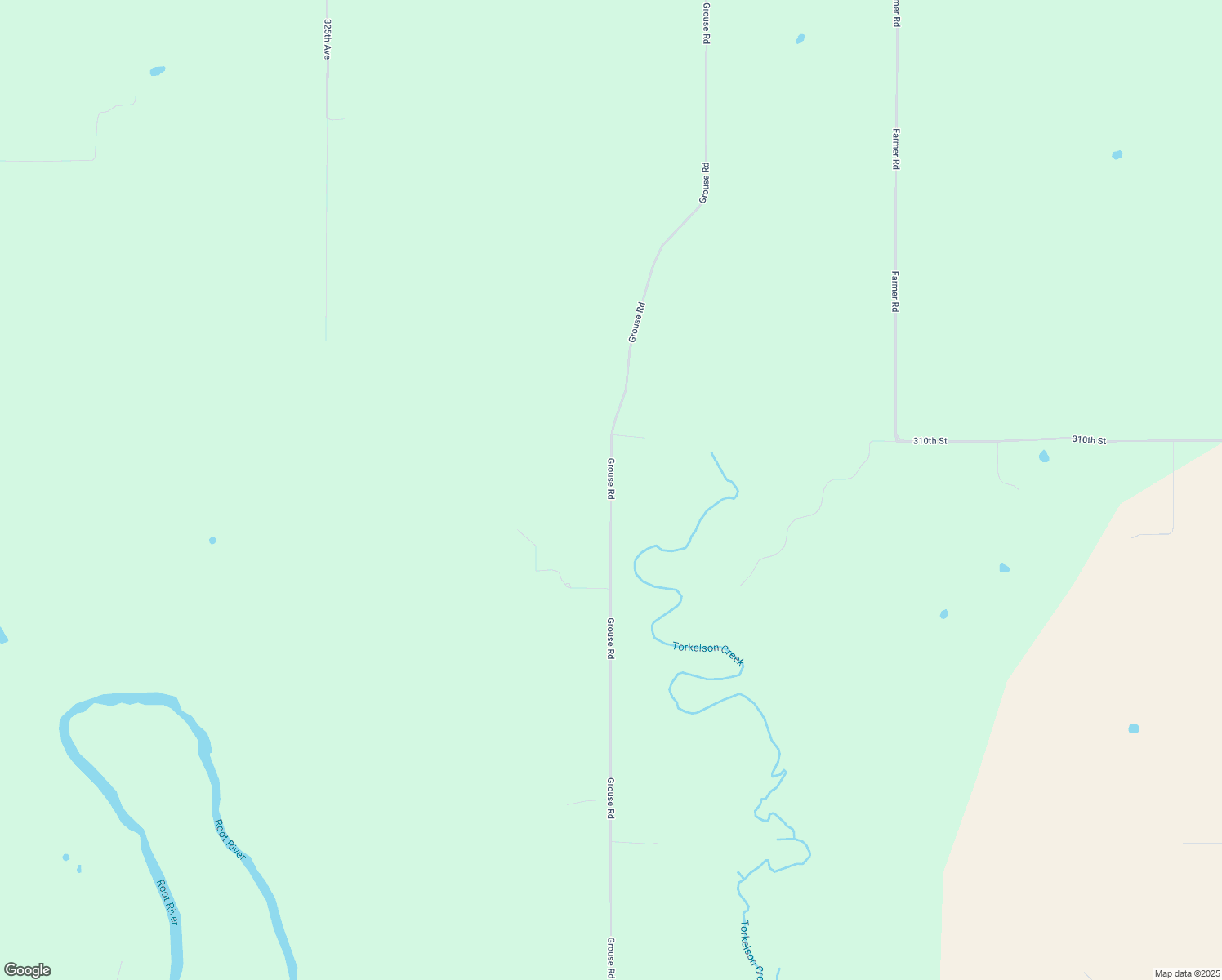 map of restaurants, bars, coffee shops, grocery stores, and more near Grouse Road in Fillmore County