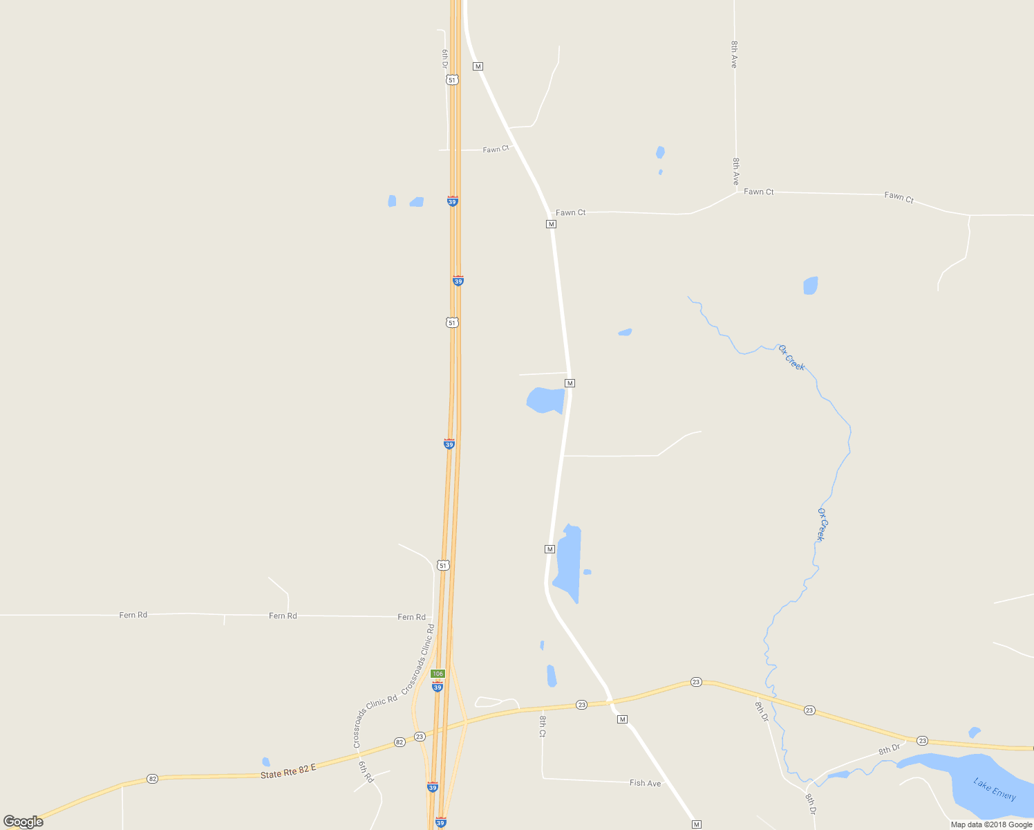 map of restaurants, bars, coffee shops, grocery stores, and more near N4603 County Road M in Montello