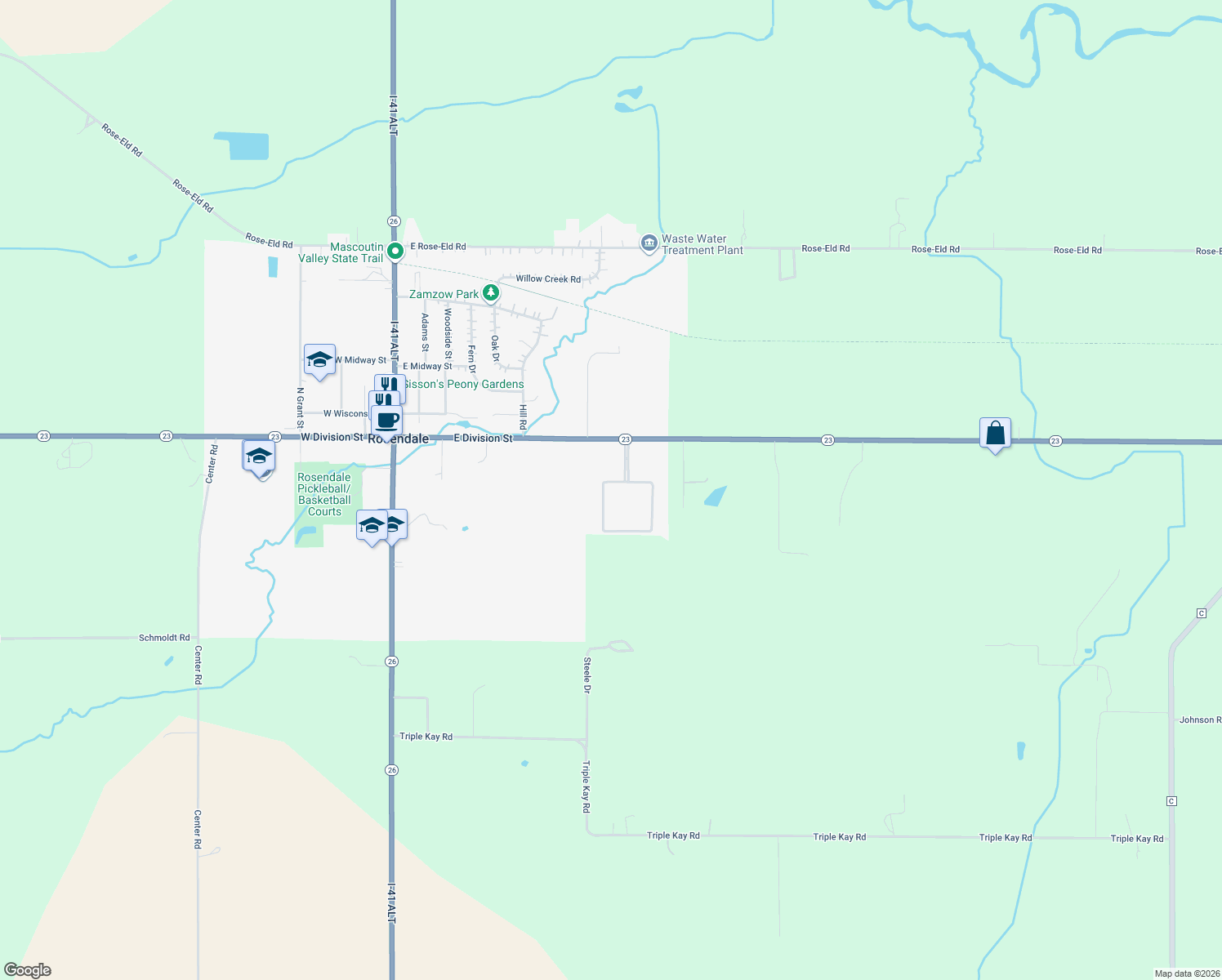 map of restaurants, bars, coffee shops, grocery stores, and more near 249 Donovan Cir in Rosendale