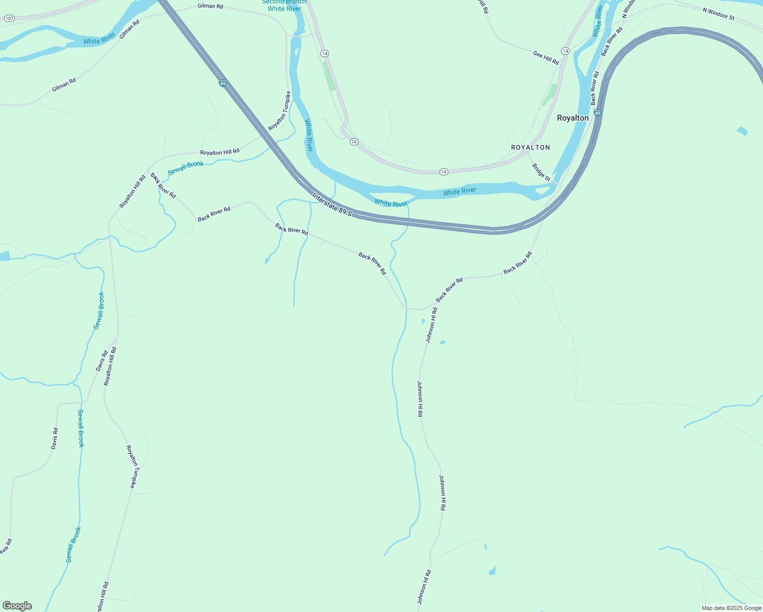 map of restaurants, bars, coffee shops, grocery stores, and more near 1715 Back River Road in Royalton