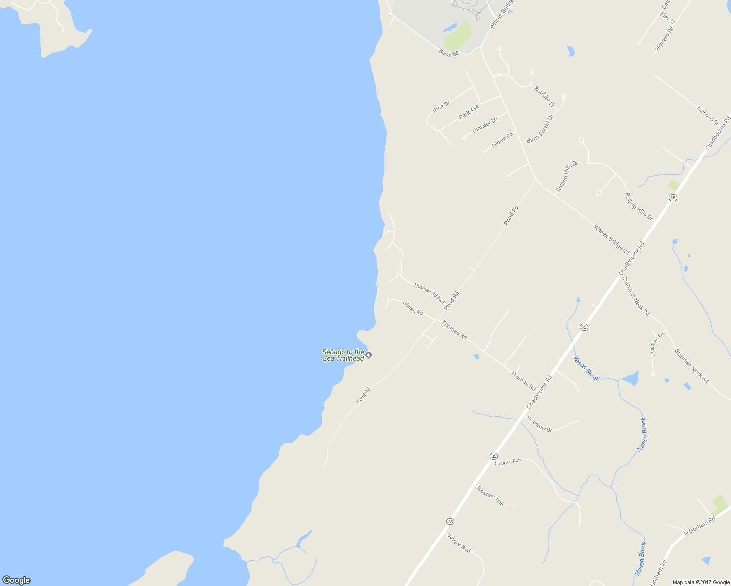 map of restaurants, bars, coffee shops, grocery stores, and more near 8 Gilman Road Extension in Standish