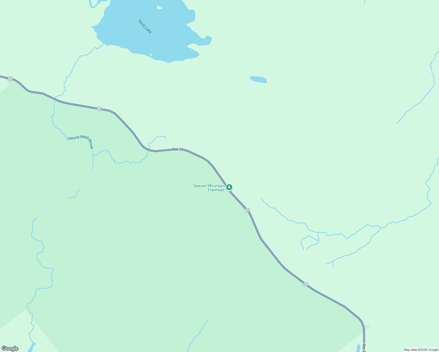 map of restaurants, bars, coffee shops, grocery stores, and more near Route 28 in Indian Lake