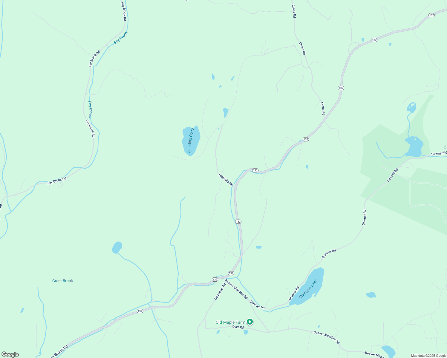 map of restaurants, bars, coffee shops, grocery stores, and more near 309 Day Road in Sharon