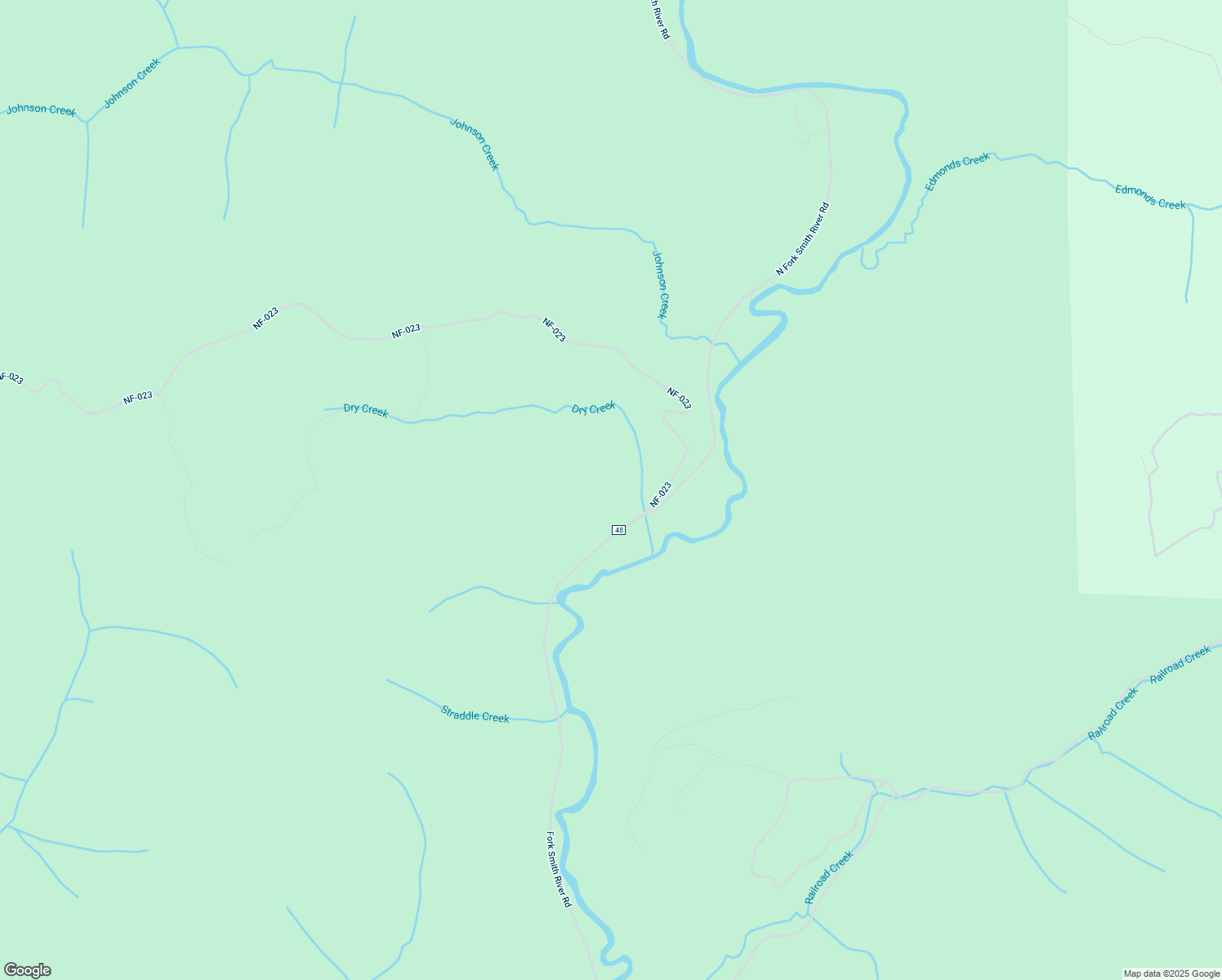 map of restaurants, bars, coffee shops, grocery stores, and more near 2095 County Road 48 in Reedsport