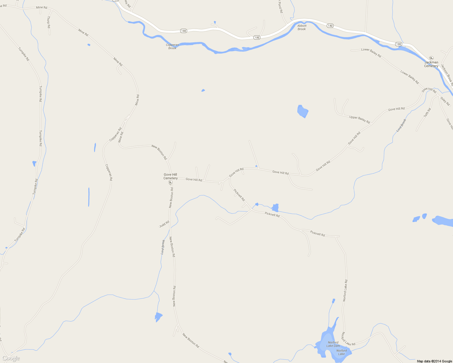 map of restaurants, bars, coffee shops, grocery stores, and more near 2225 Gove Hill Road in Thetford