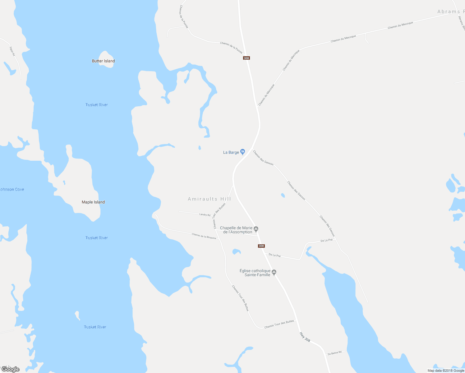 map of restaurants, bars, coffee shops, grocery stores, and more near 35 Chemin Tour des Buttes in Ste. Anne du Ruisseau