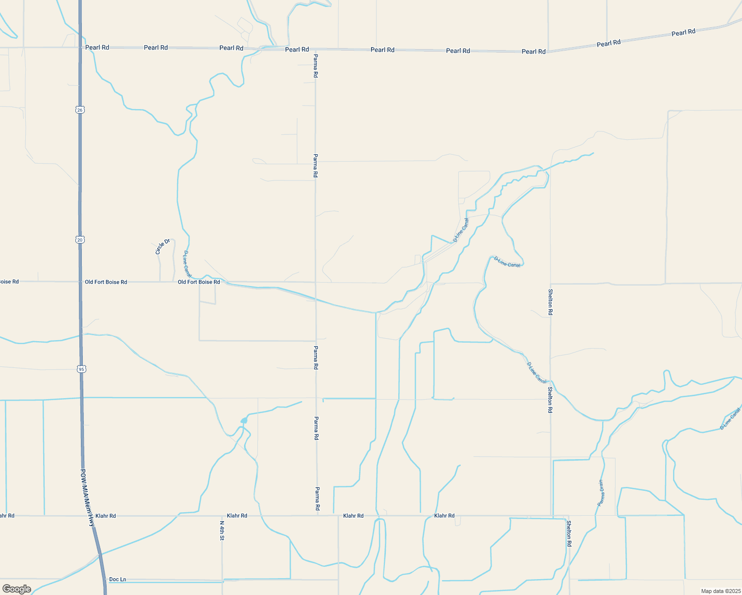 map of restaurants, bars, coffee shops, grocery stores, and more near 26733 Old Fort Boise Road in Parma