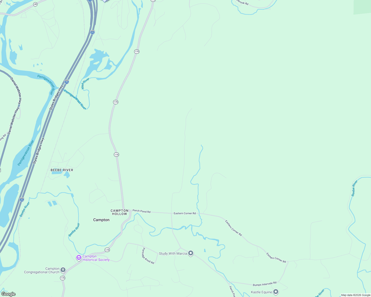 map of restaurants, bars, coffee shops, grocery stores, and more near Page Road in Campton