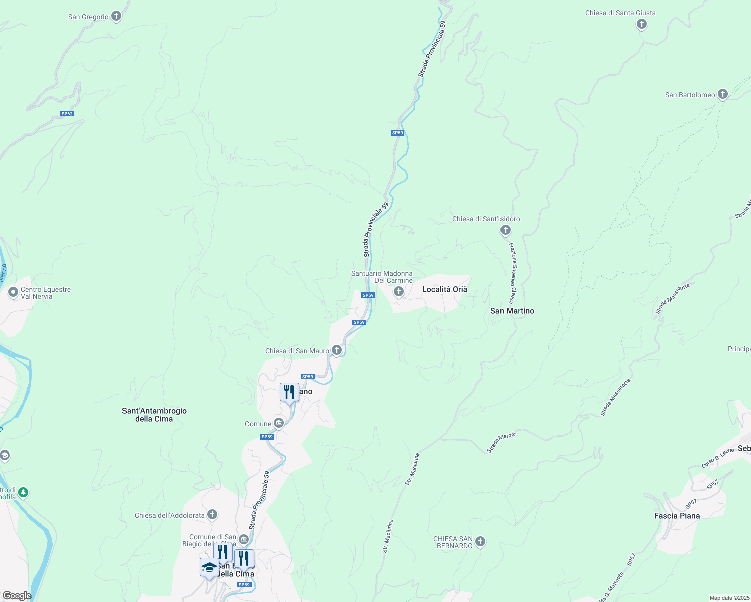 map of restaurants, bars, coffee shops, grocery stores, and more near in Soldano