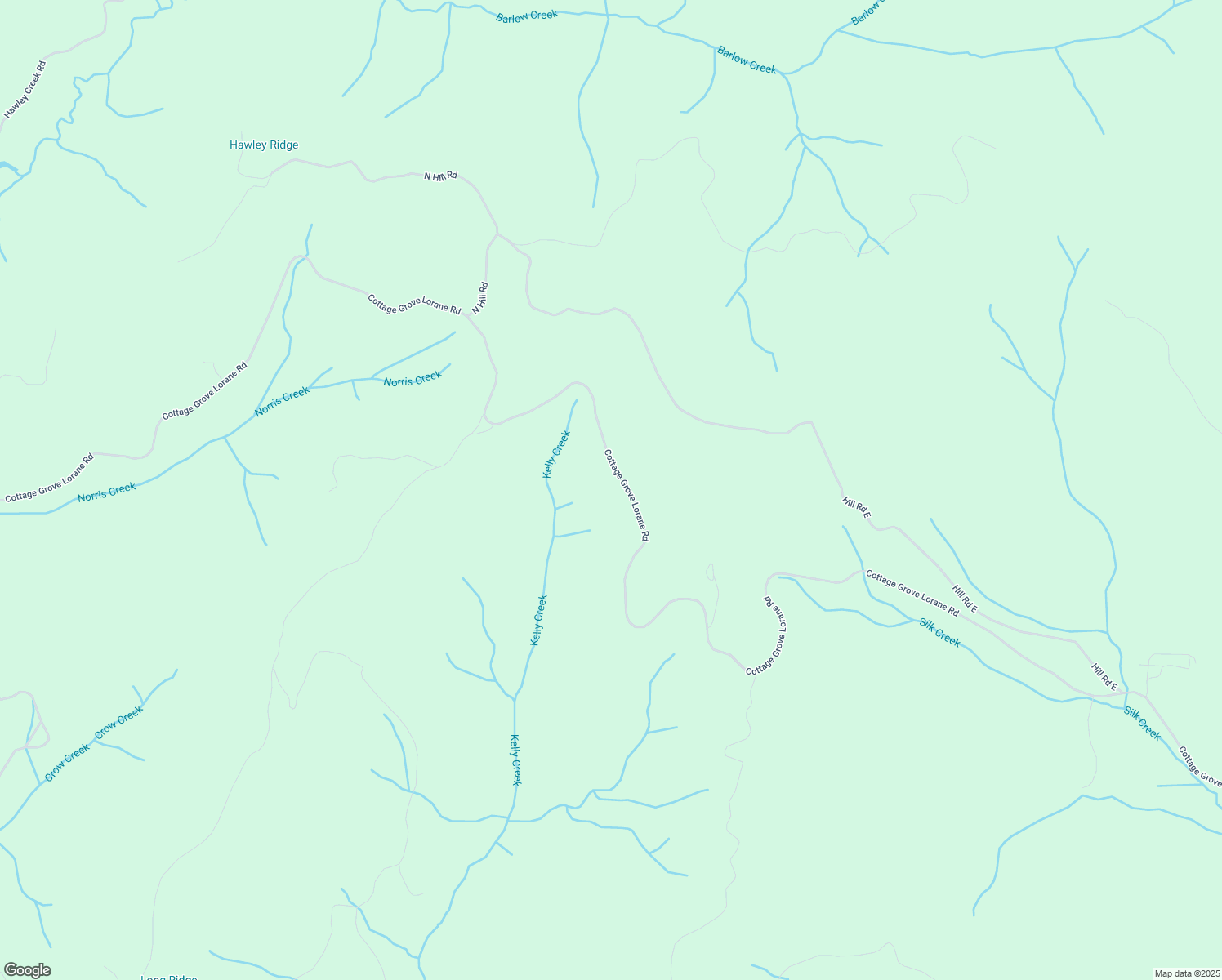 map of restaurants, bars, coffee shops, grocery stores, and more near 29659 Cottage Grove Lorane Road in Cottage Grove