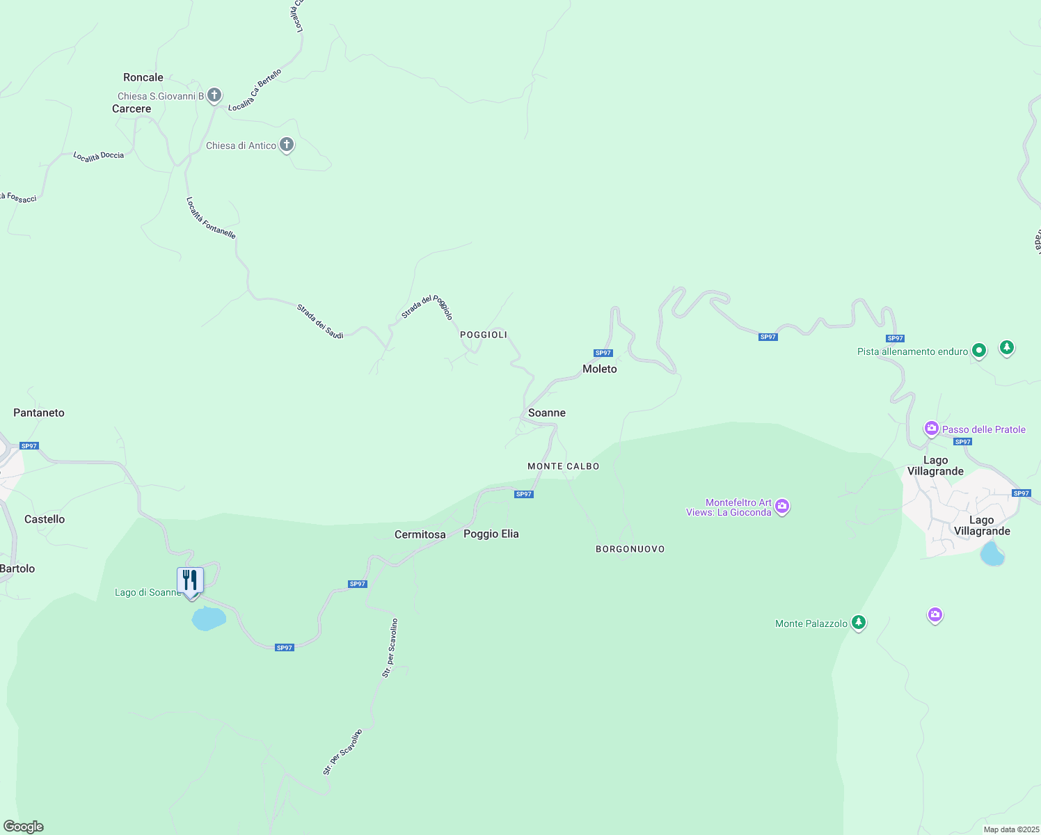 map of restaurants, bars, coffee shops, grocery stores, and more near in Soanne