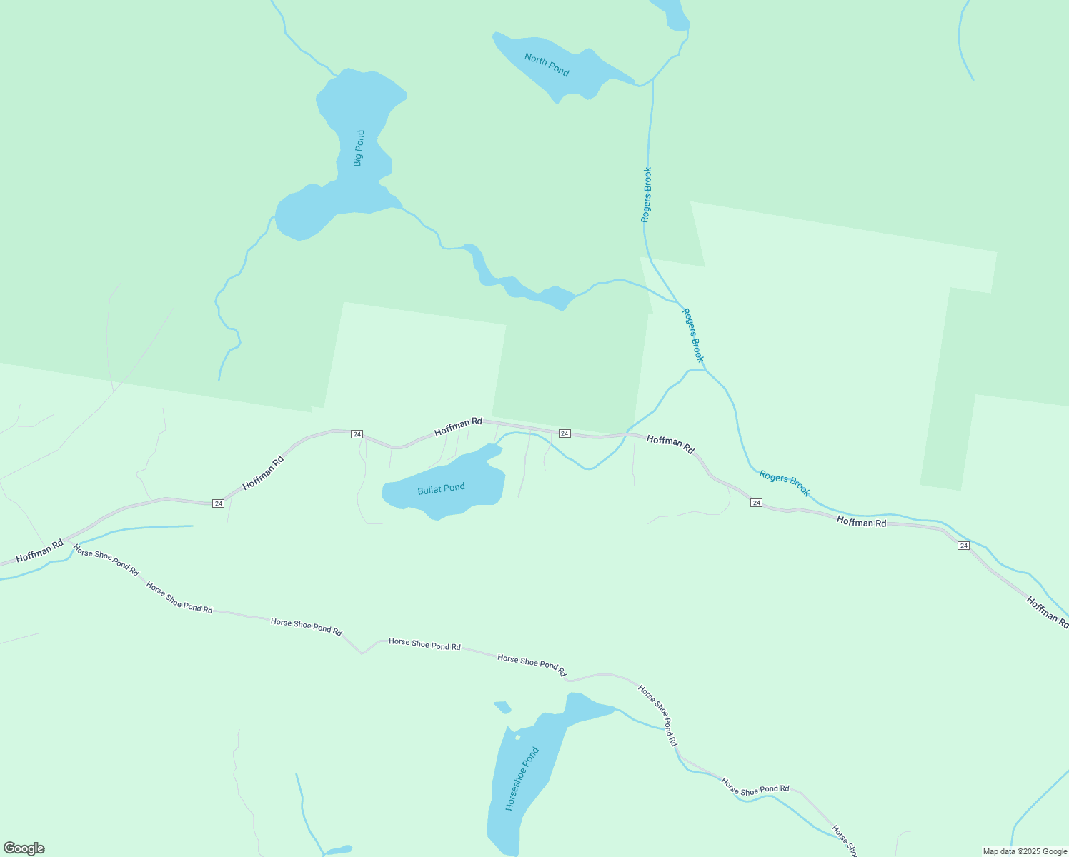 map of restaurants, bars, coffee shops, grocery stores, and more near County Highway 24 in Schroon Lake