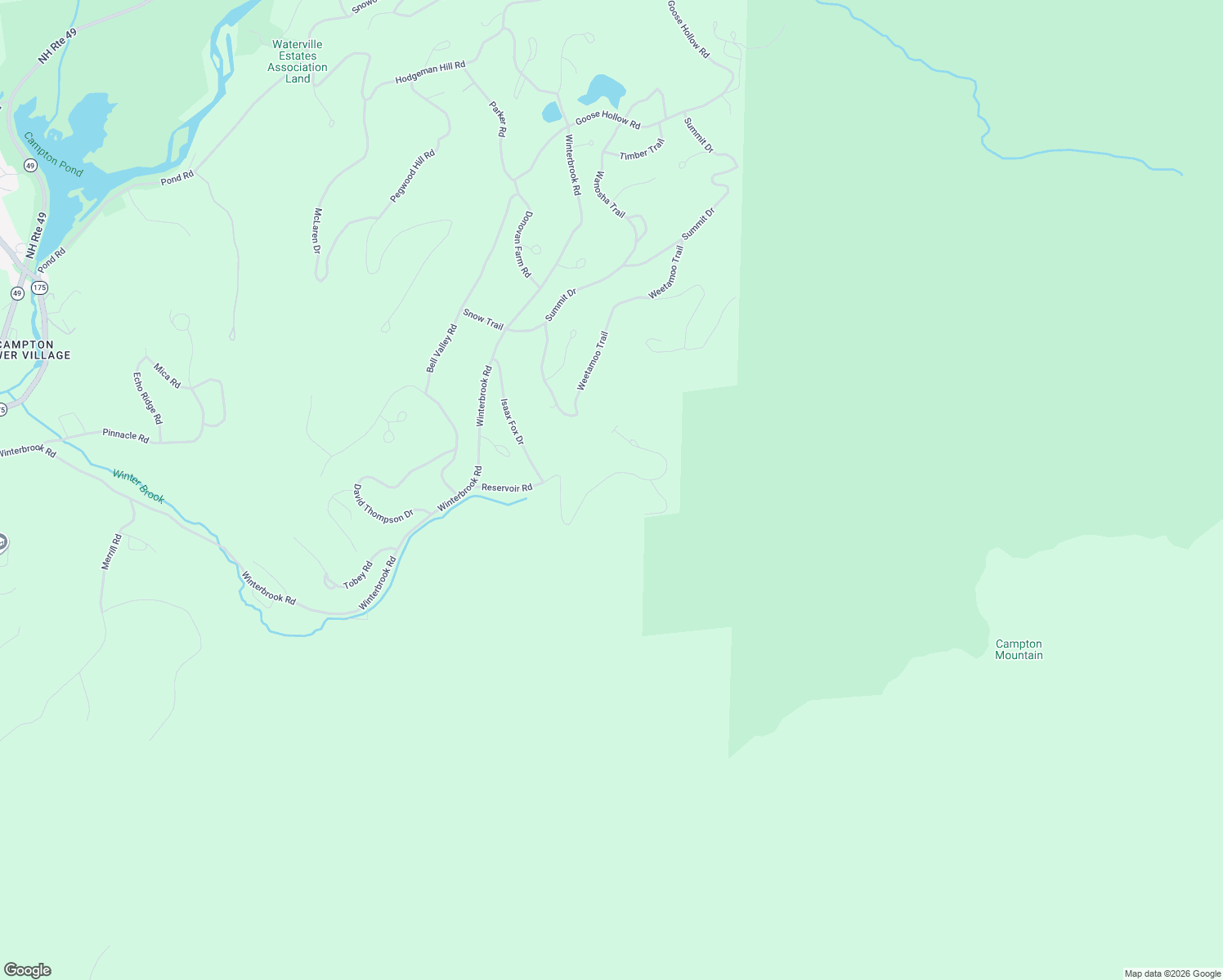 map of restaurants, bars, coffee shops, grocery stores, and more near 20 Reservoir Road in Campton