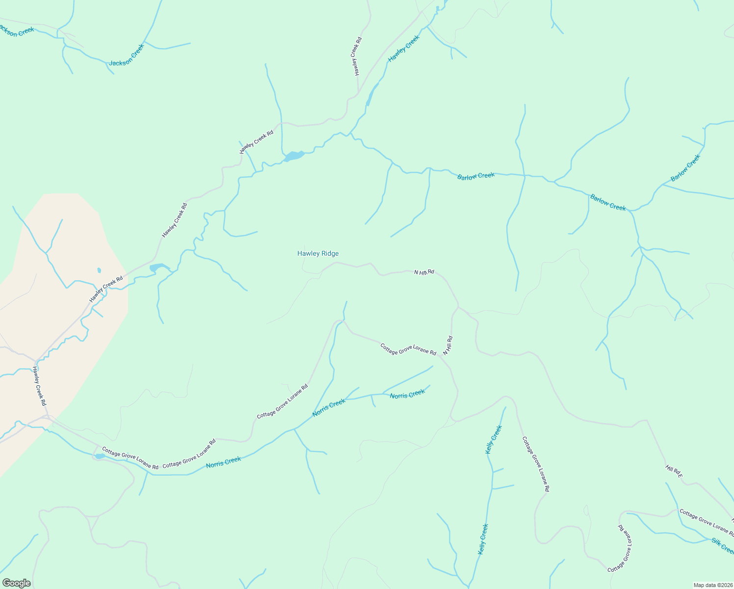map of restaurants, bars, coffee shops, grocery stores, and more near Lorane Highway in Cottage Grove