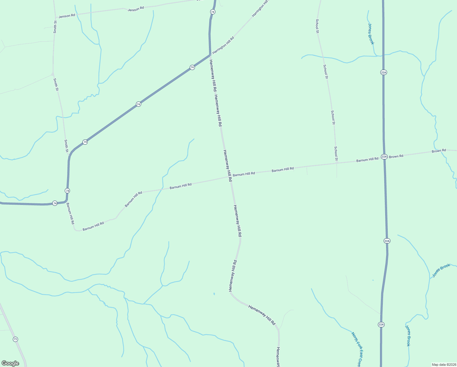 map of restaurants, bars, coffee shops, grocery stores, and more near 2290 Hemenway Hill Rd in Shoreham