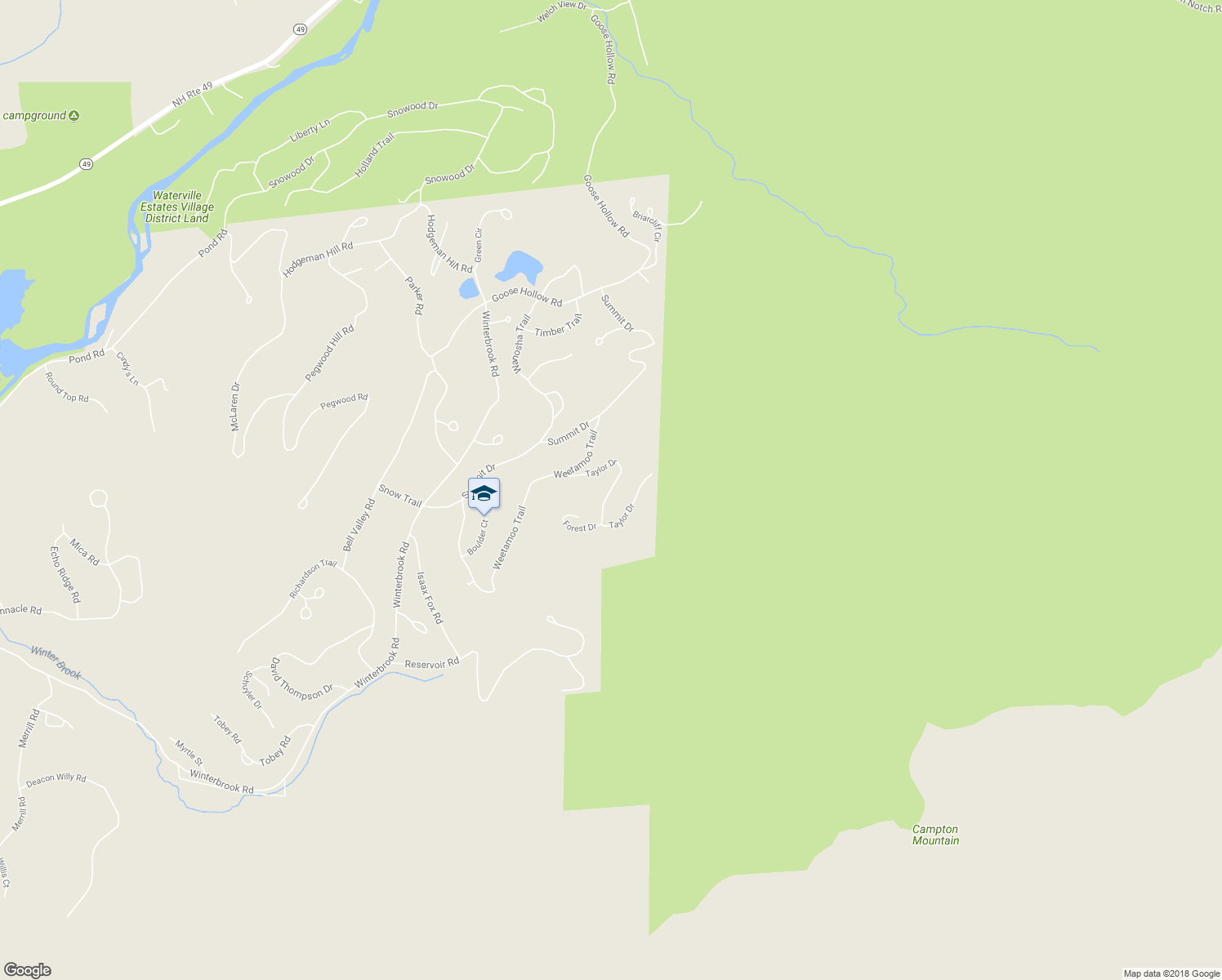 map of restaurants, bars, coffee shops, grocery stores, and more near 54 Taylor Drive in Campton