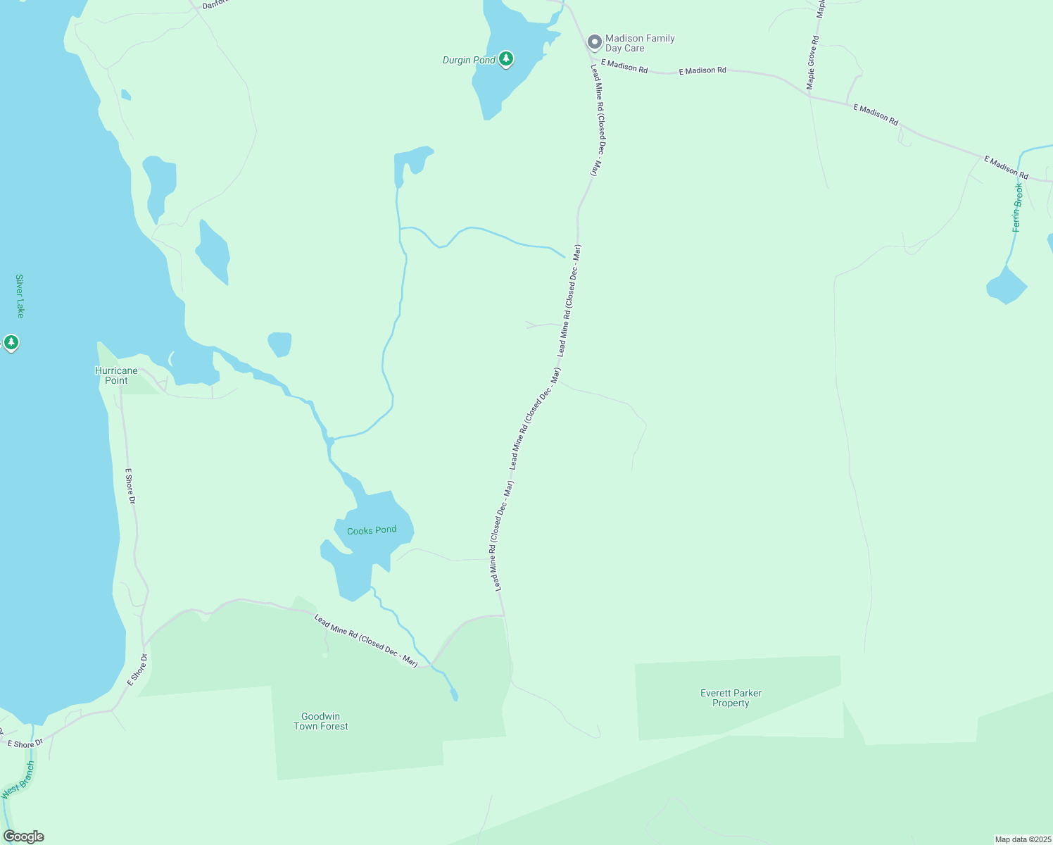 map of restaurants, bars, coffee shops, grocery stores, and more near Lead Mine Road in Madison