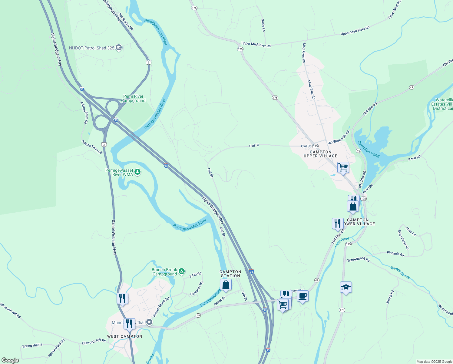 2 Rising Ridge Road, Campton NH Walk Score