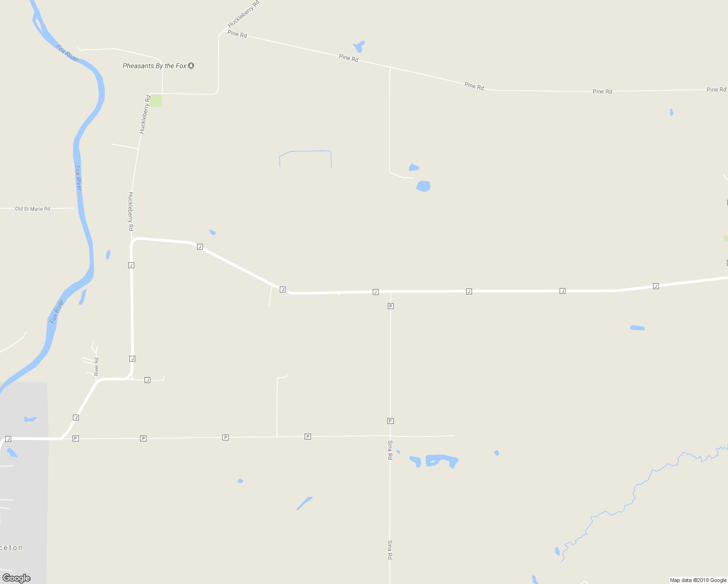 map of restaurants, bars, coffee shops, grocery stores, and more near County Road J in Princeton