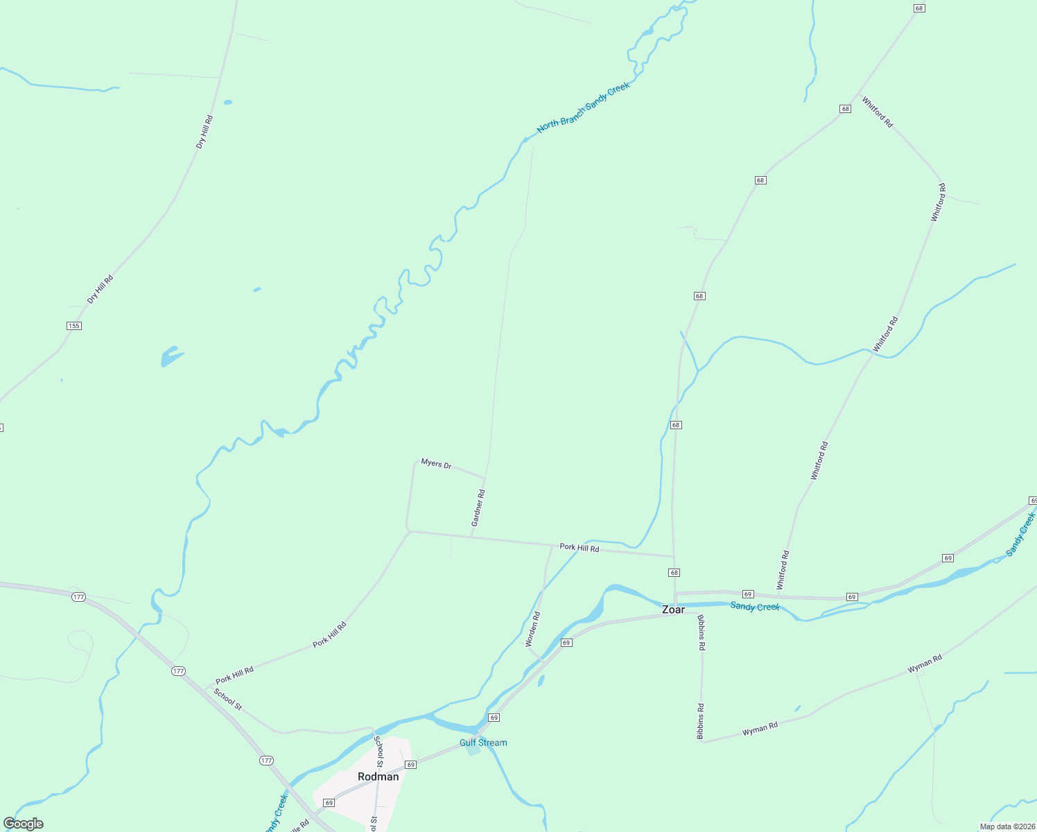 map of restaurants, bars, coffee shops, grocery stores, and more near 13172 Gardner Rd in Rodman