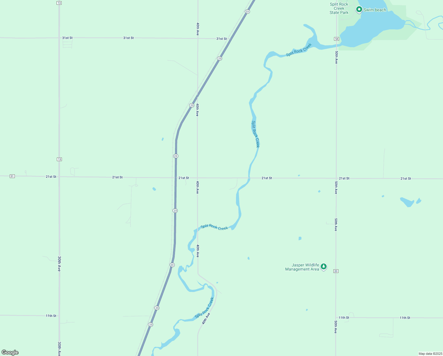 map of restaurants, bars, coffee shops, grocery stores, and more near 429 21st Street in Jasper