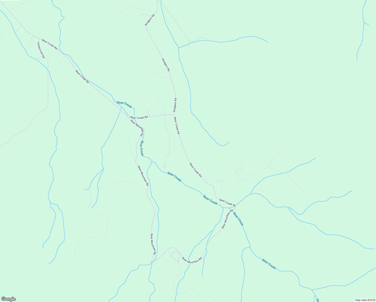 map of restaurants, bars, coffee shops, grocery stores, and more near 82155 Bear Creek Road in Creswell