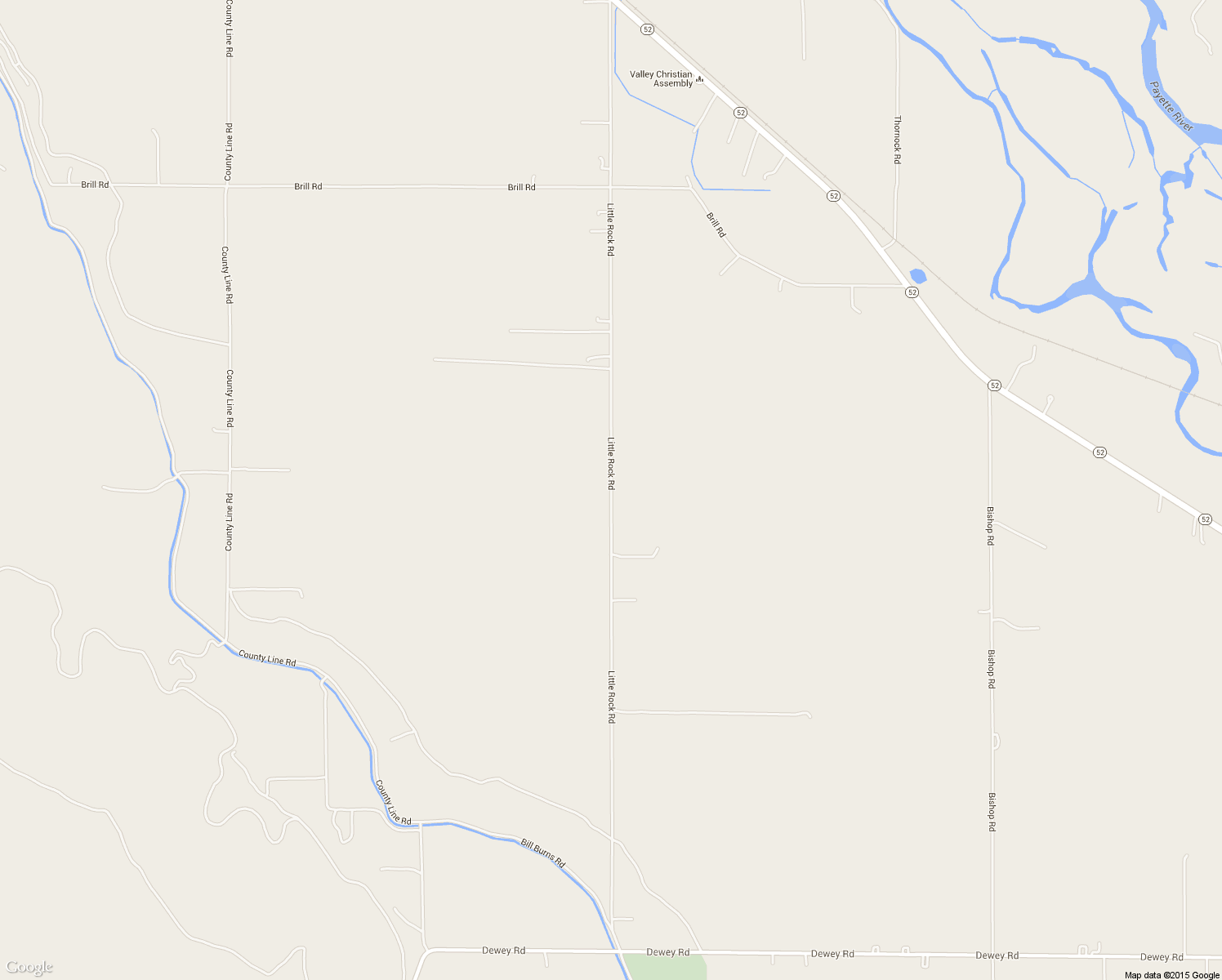 map of restaurants, bars, coffee shops, grocery stores, and more near 3411 Little Rock Road in Emmett