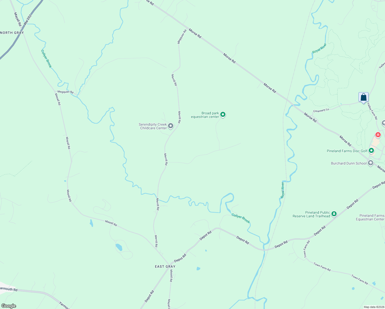 map of restaurants, bars, coffee shops, grocery stores, and more near 25 Bull Run Road in Gray