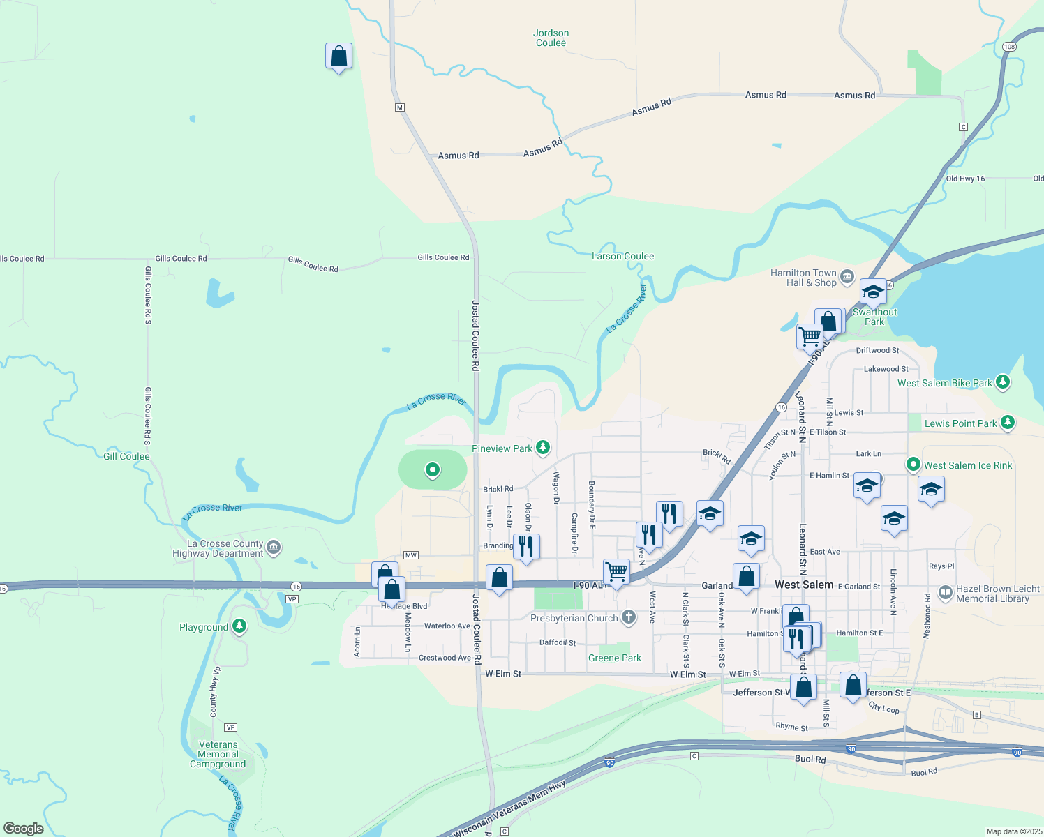 117129 Garland Street West, West Salem WI Walk Score
