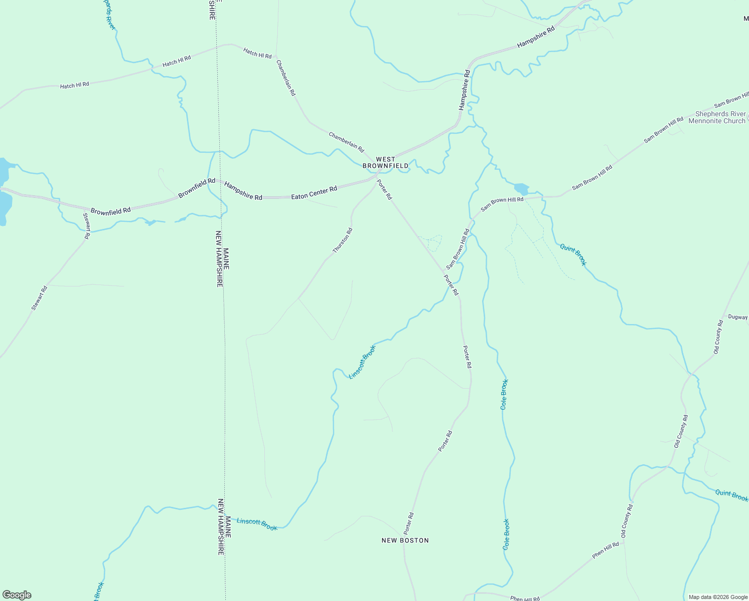 map of restaurants, bars, coffee shops, grocery stores, and more near 1-199 Linscott Road in Brownfield