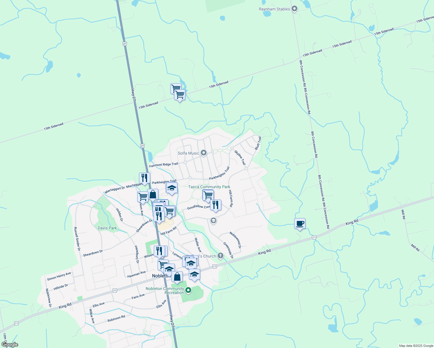 64 Parkheights Trail, Nobleton ON Walk Score