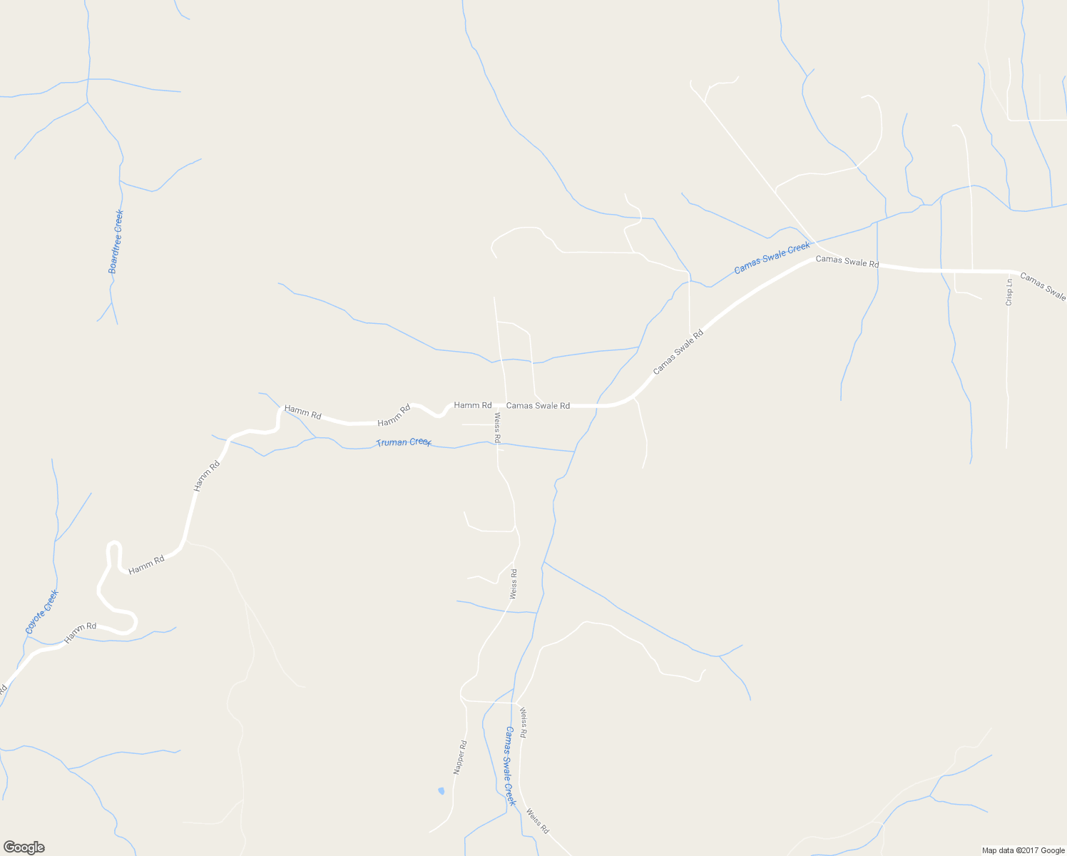 map of restaurants, bars, coffee shops, grocery stores, and more near 30306 Camas Swale Road in Creswell