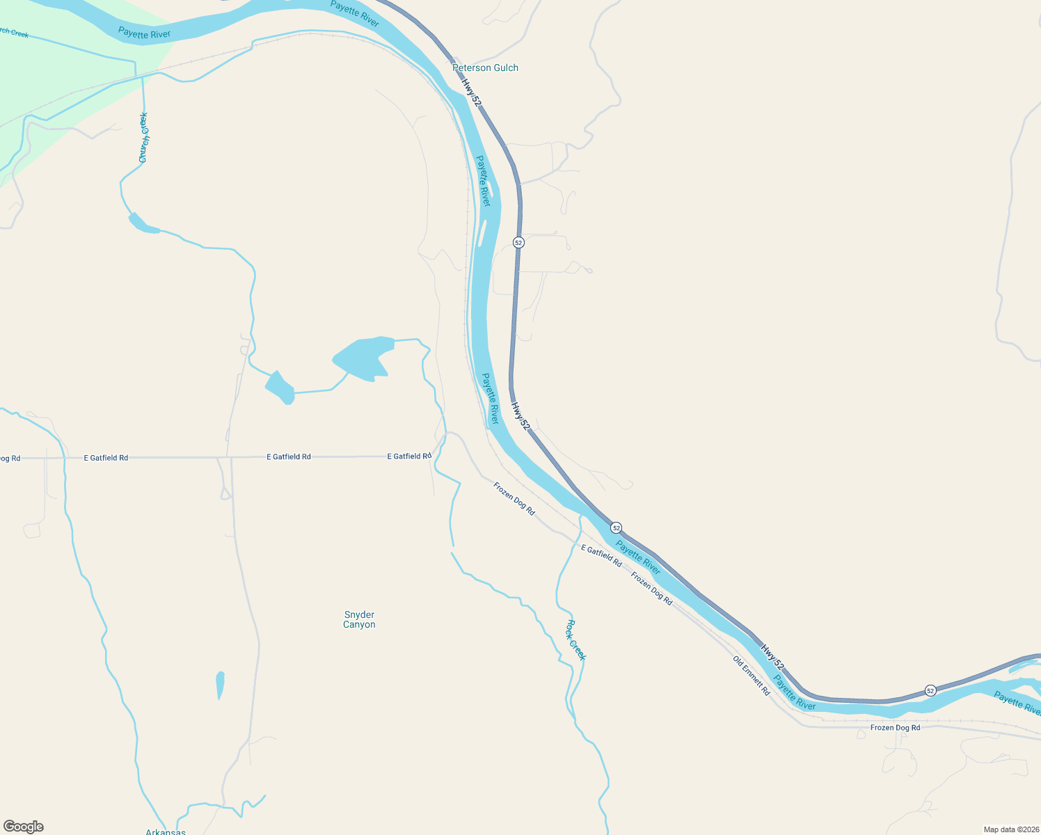 map of restaurants, bars, coffee shops, grocery stores, and more near 11710 Idaho 52 in Horseshoe Bend