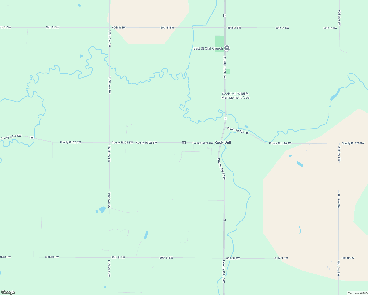 map of restaurants, bars, coffee shops, grocery stores, and more near 7059 Valley Drive Southwest in Byron