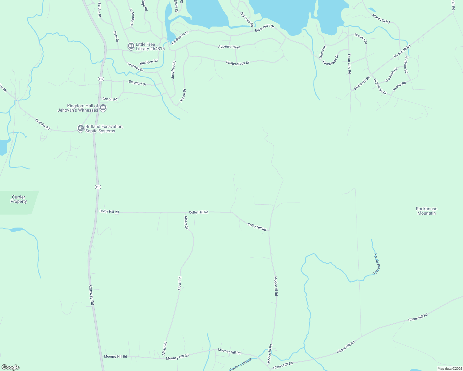 map of restaurants, bars, coffee shops, grocery stores, and more near 95 Peak Vista Lane in Madison