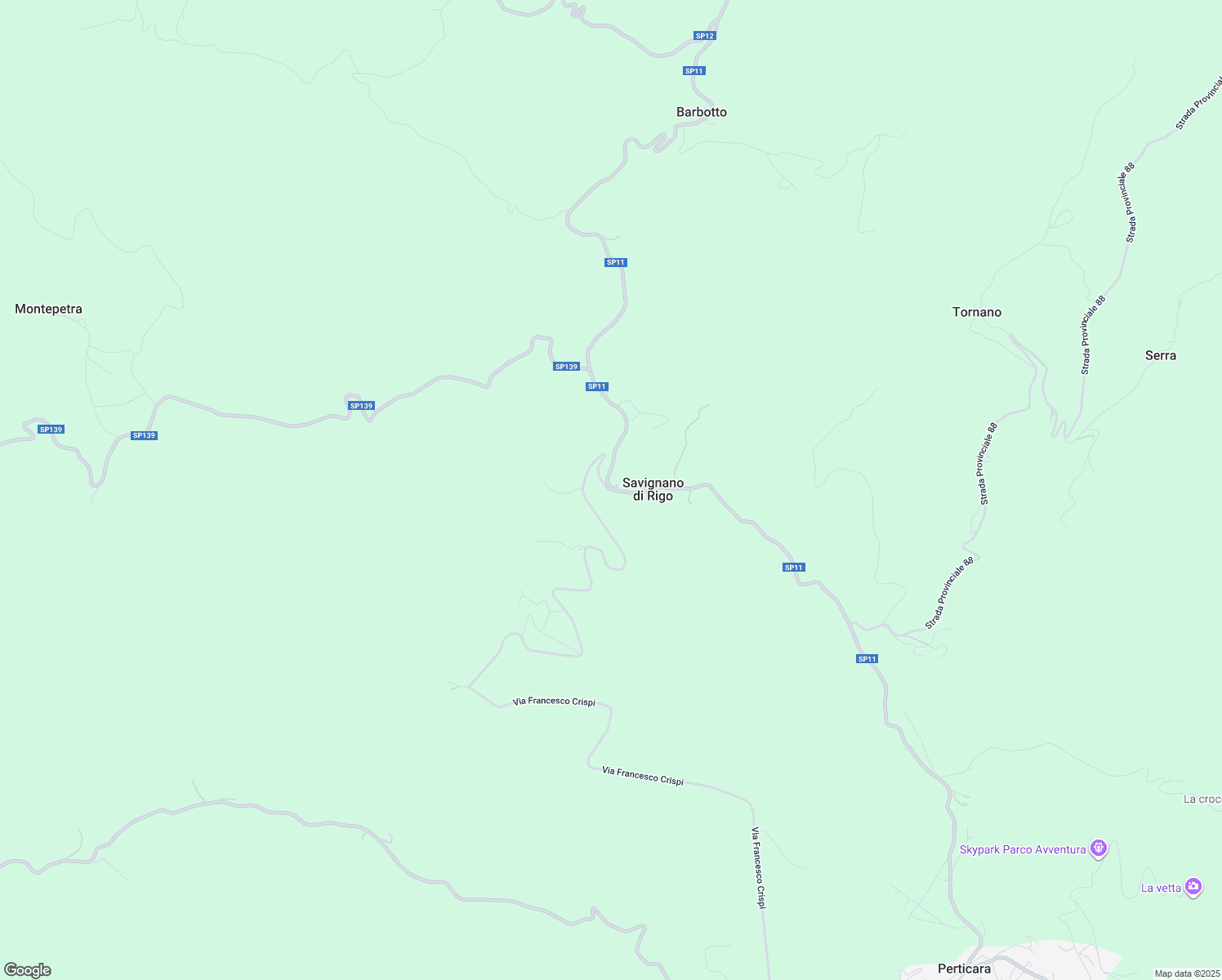 map of restaurants, bars, coffee shops, grocery stores, and more near 41 Via Savignano di Rigo Cicognaia in Savignano di Rigo