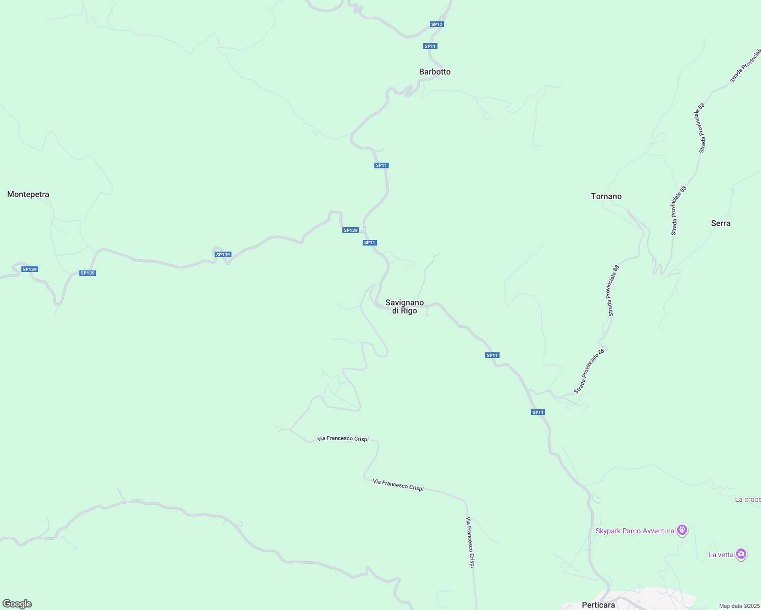 map of restaurants, bars, coffee shops, grocery stores, and more near 41 Via Savignano di Rigo Cicognaia in Savignano di Rigo