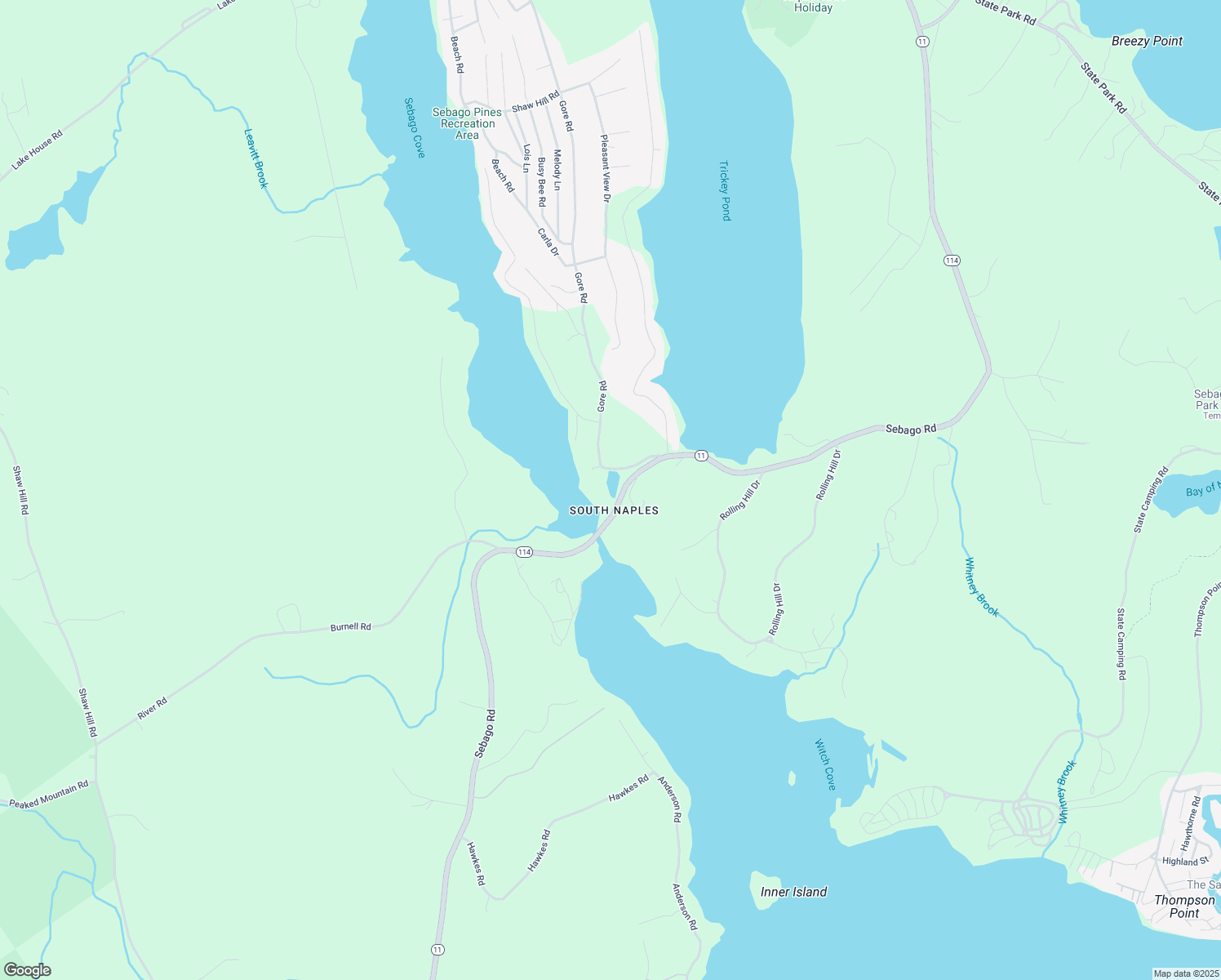 map of restaurants, bars, coffee shops, grocery stores, and more near 791 Sebago Road in Naples