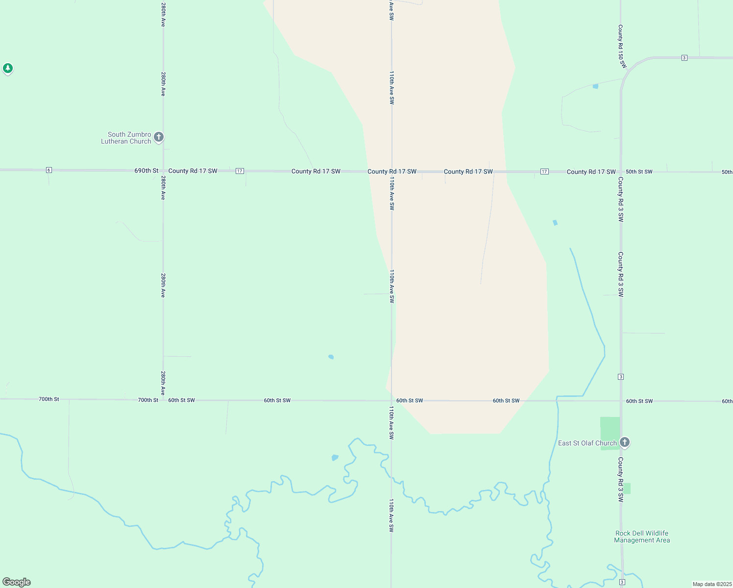 map of restaurants, bars, coffee shops, grocery stores, and more near 5519 110th Avenue Southwest in Byron