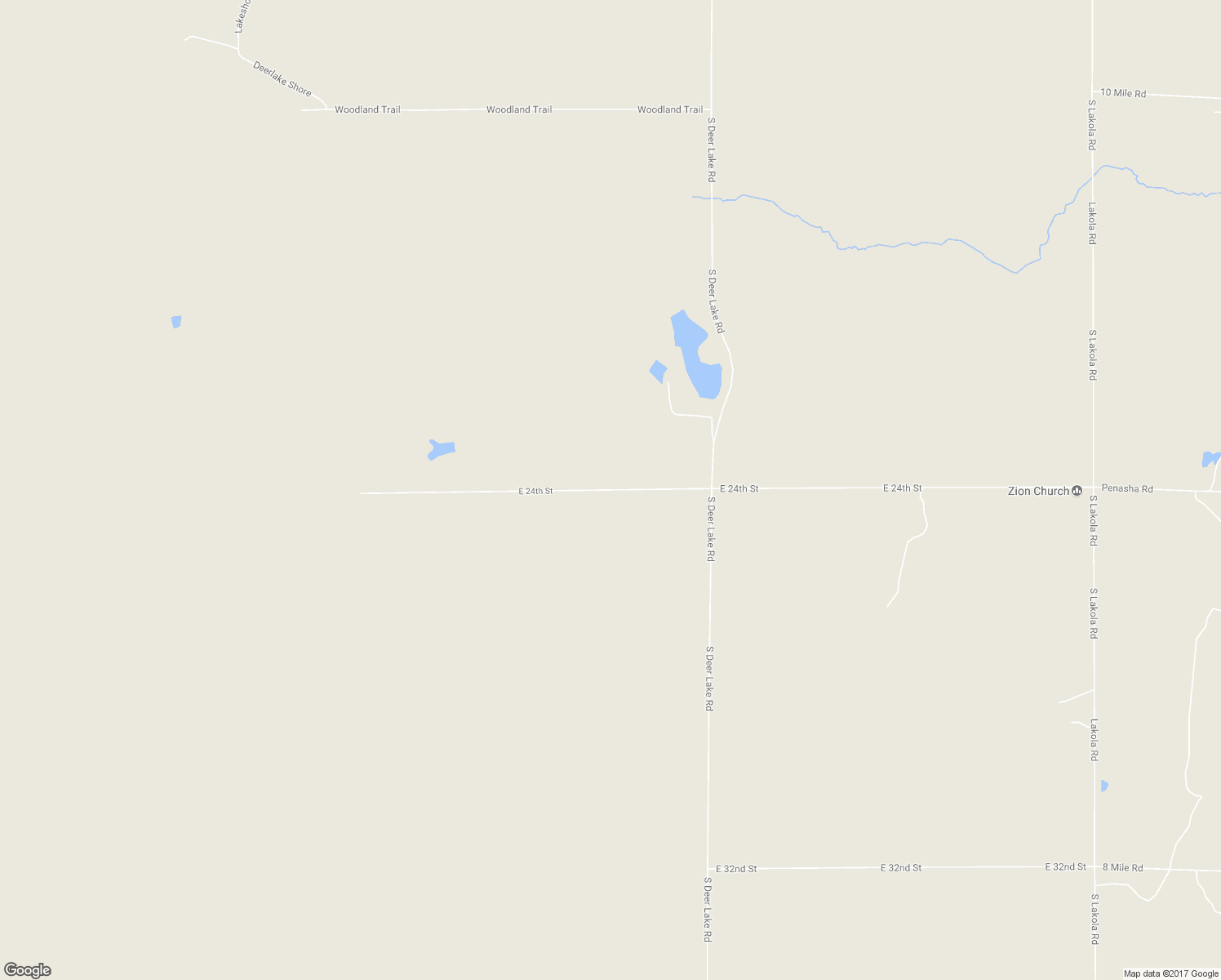 map of restaurants, bars, coffee shops, grocery stores, and more near 10734 East 24th Street in Reed City