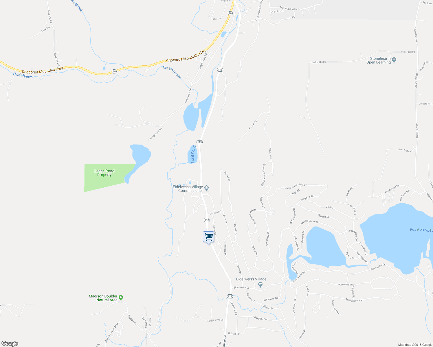 map of restaurants, bars, coffee shops, grocery stores, and more near 64 Bern Drive in Madison