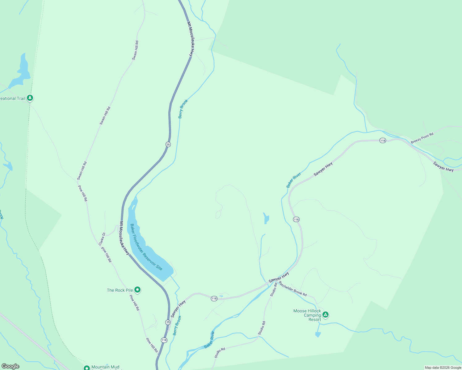 map of restaurants, bars, coffee shops, grocery stores, and more near 123 Old County Road in Warren