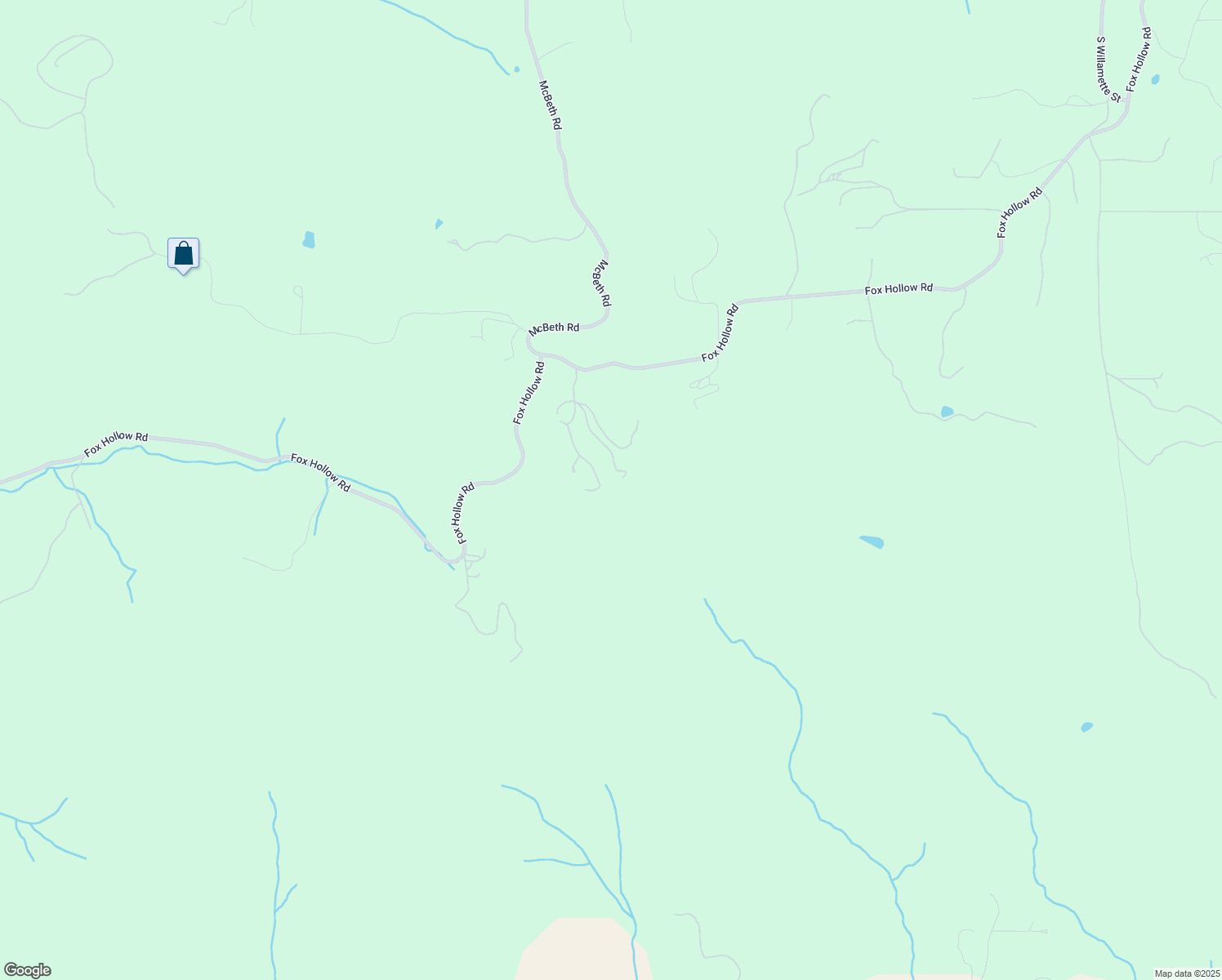 map of restaurants, bars, coffee shops, grocery stores, and more near 30660 Fox Hollow Road in Eugene