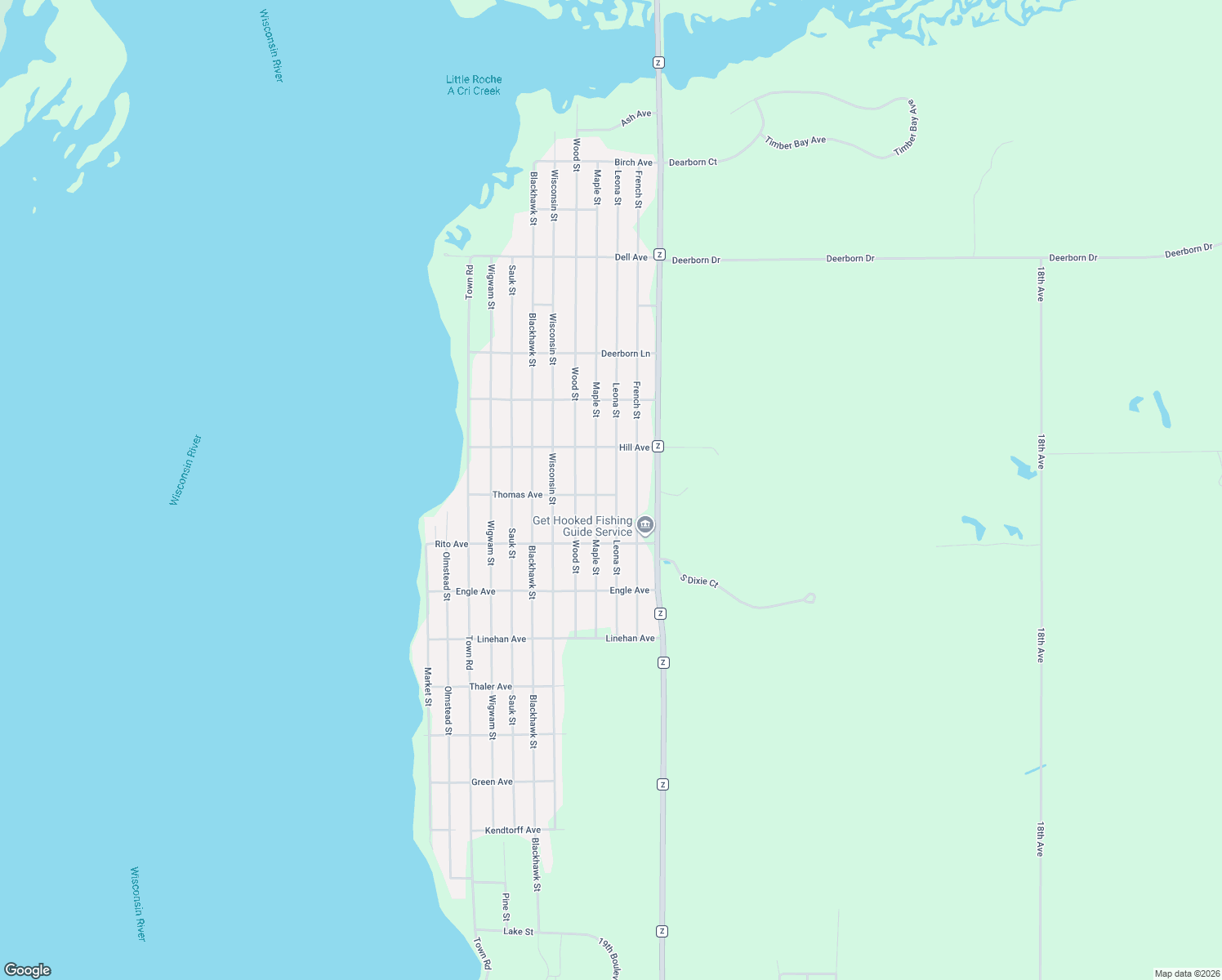 map of restaurants, bars, coffee shops, grocery stores, and more near 2111 Leona Street in Friendship