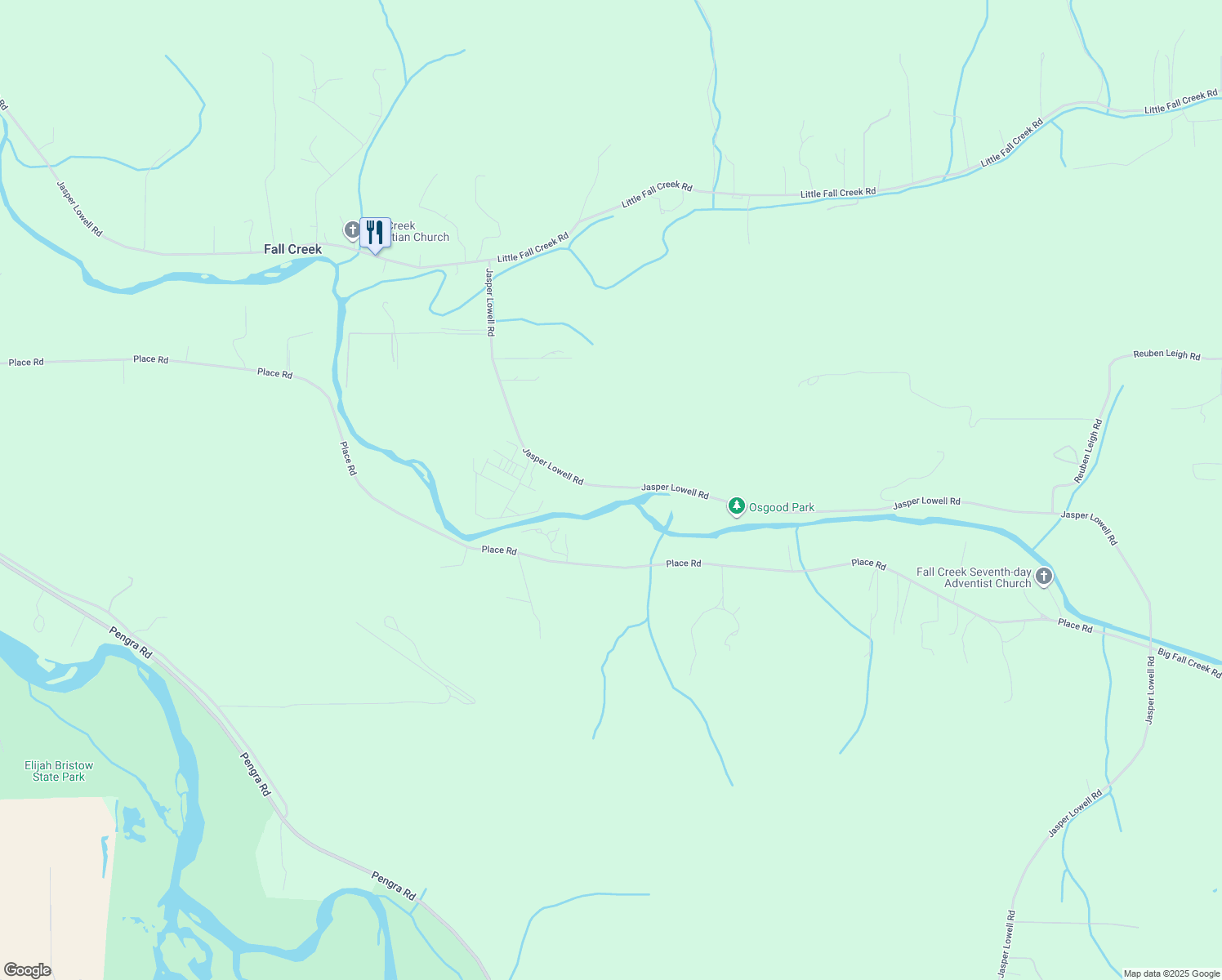 map of restaurants, bars, coffee shops, grocery stores, and more near 39360 Jasper Lowell Road in Lowell