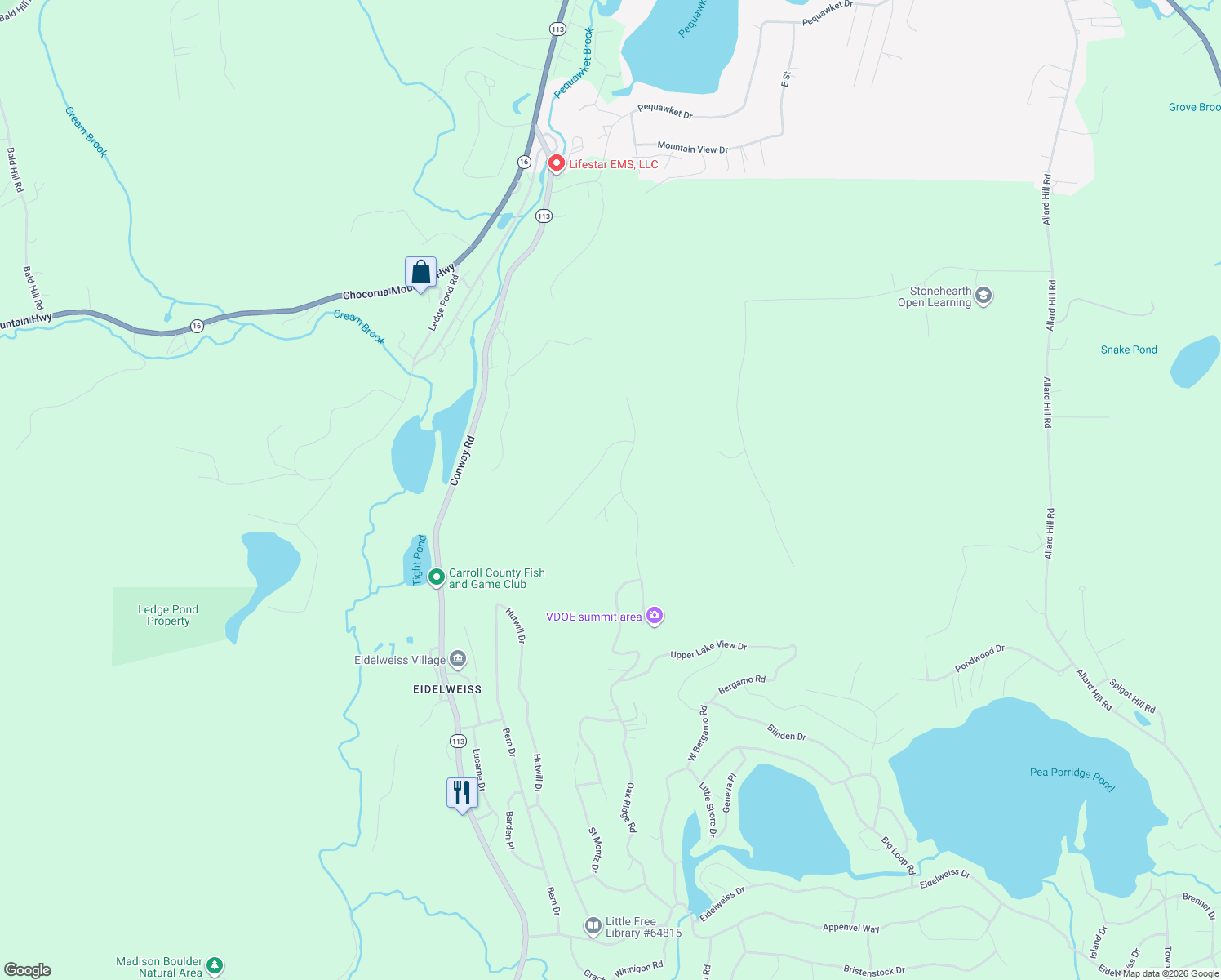 map of restaurants, bars, coffee shops, grocery stores, and more near 13 Klausen Road in Madison