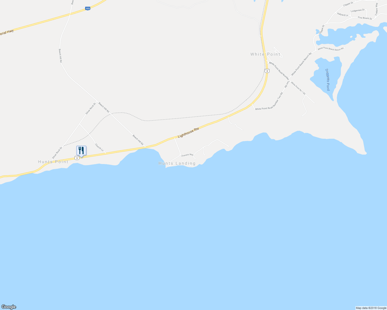 map of restaurants, bars, coffee shops, grocery stores, and more near 11 Everetts Way in Hunts Point