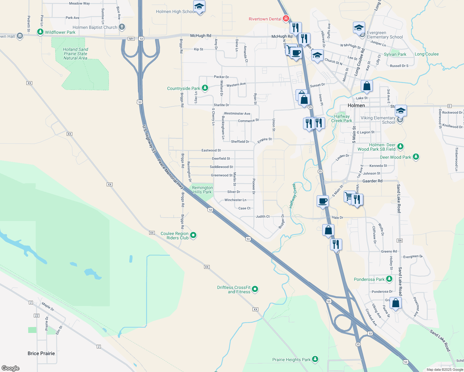 1100 Marlin Street, Holmen WI Walk Score