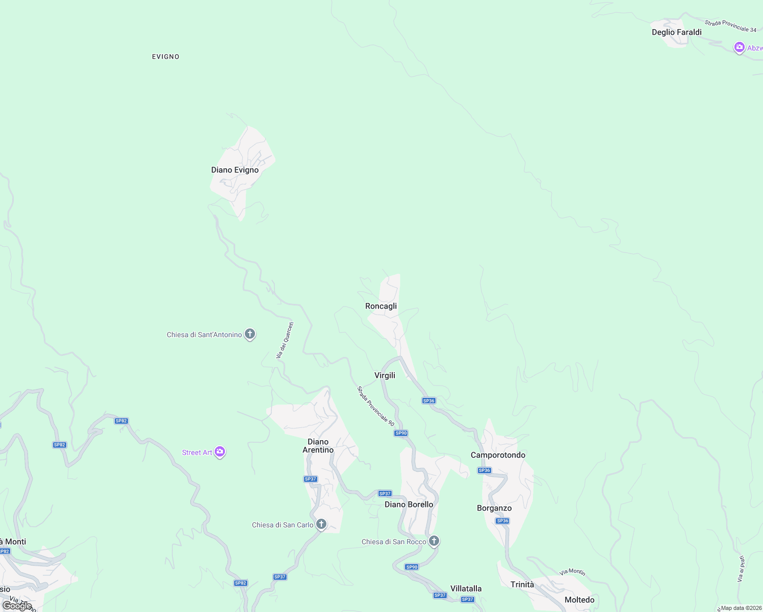 map of restaurants, bars, coffee shops, grocery stores, and more near in Roncagli